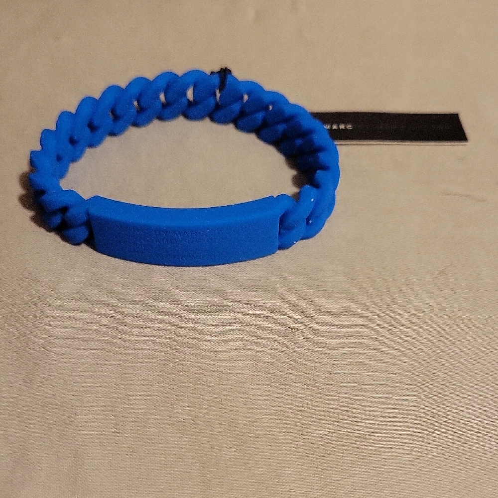Electric Blue Lemonade Marc By Marc Jacobs Stretchy Silicone Bracelet